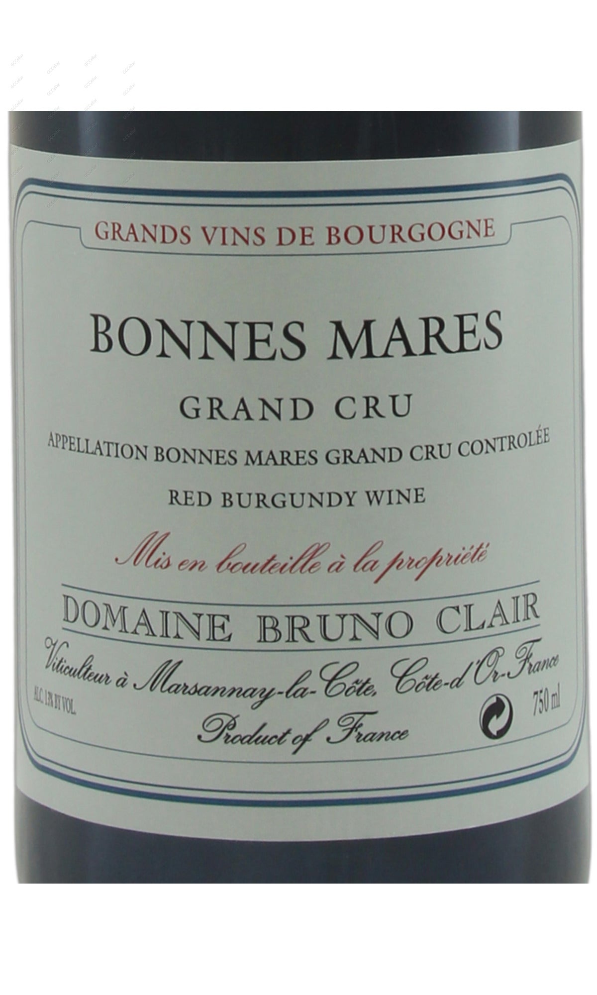 BCEBM-A2008 Bruno Clair, Bonnes Mares, Grand Cru 布魯克爾酒莊 柏內瑪爾特級園 750ml