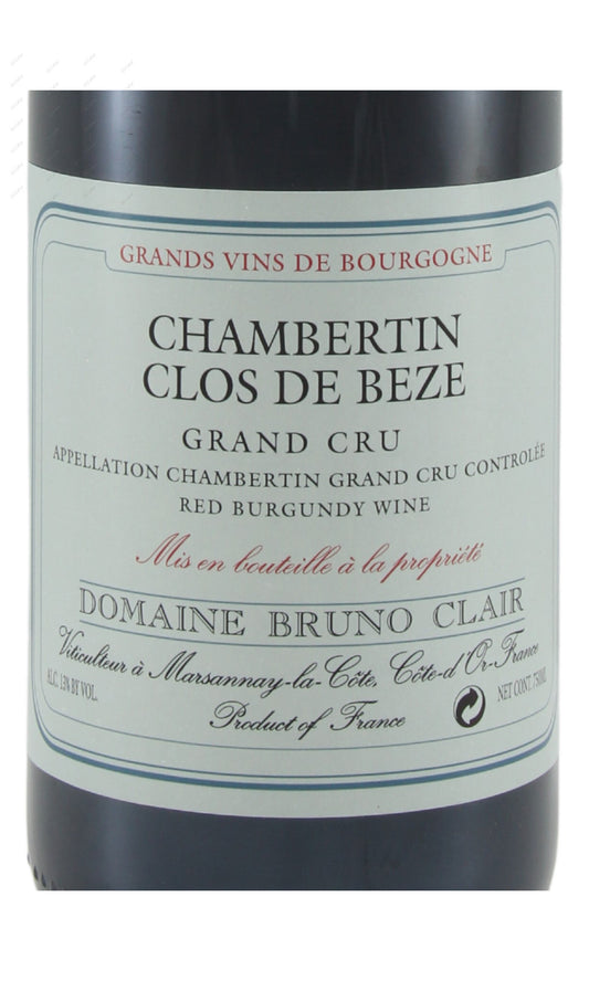 Bruno Clair, Chambertin, Clos de Beze, Grand Cru
