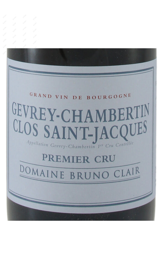 Bruno Clair, Gevrey Chambertin, Clos St Jacques, 1er Cru