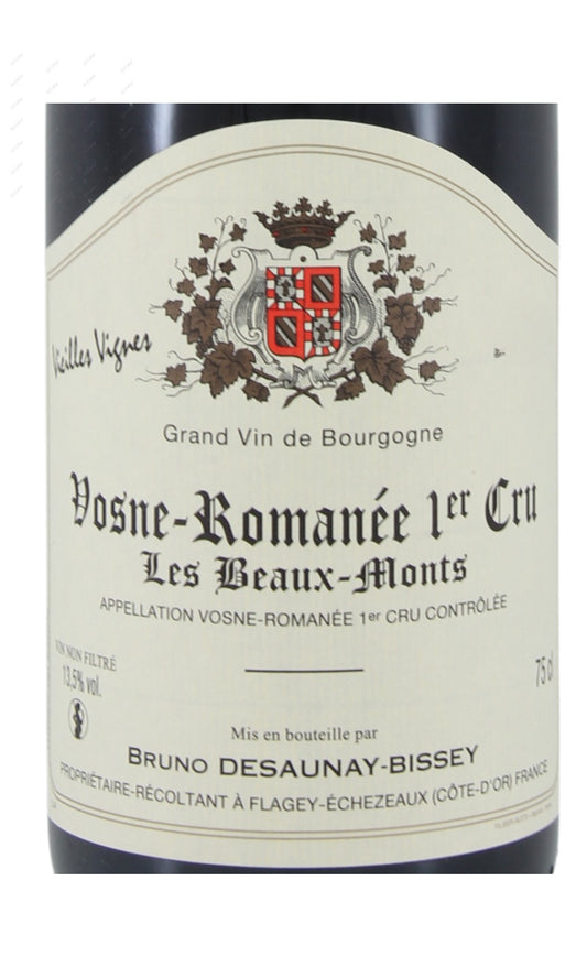 Bruno Desaunay Bissey, VosneRomanee Les Beaux Monts, 1er Cru, VV