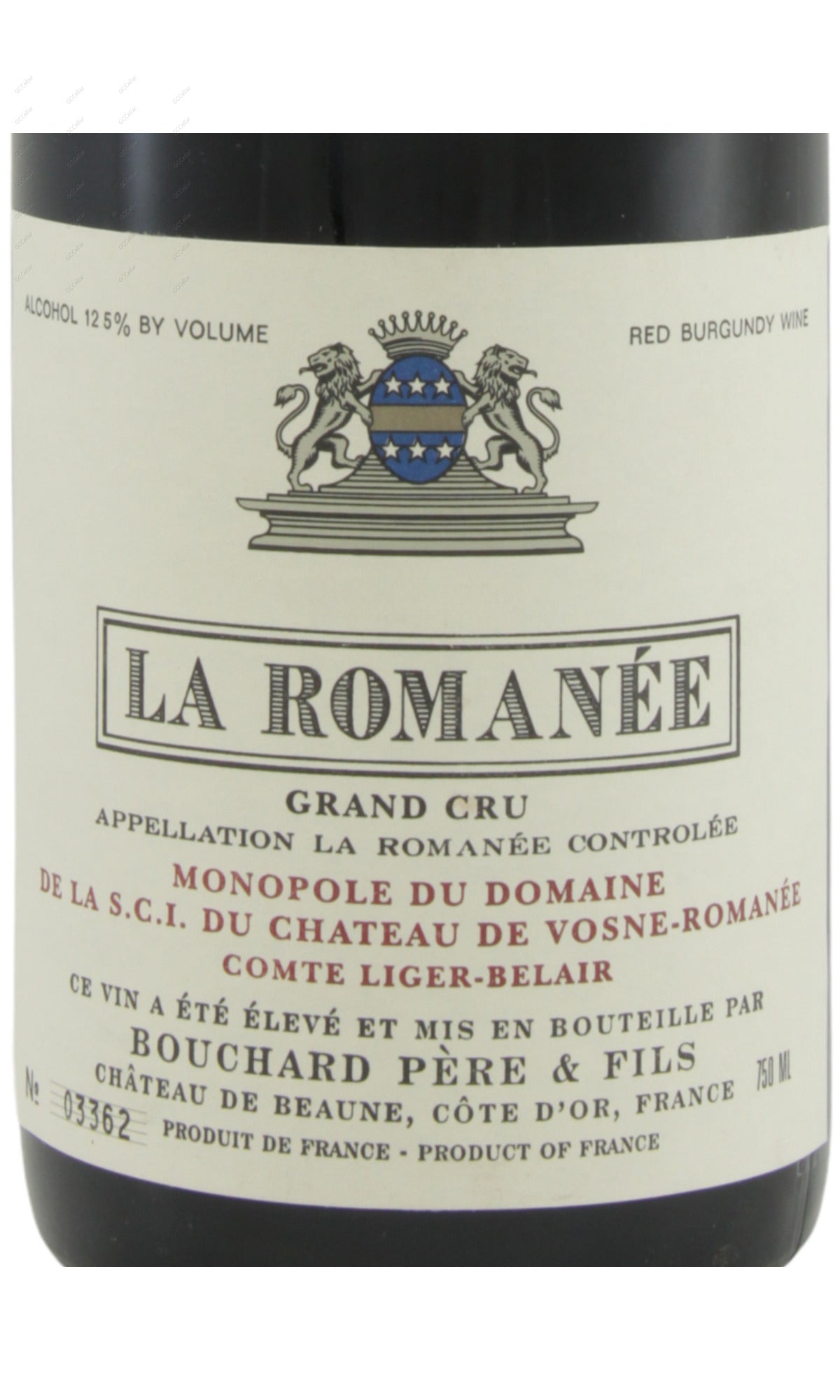 BPLRS-A2000 Bouchard Pere & Fils, La Romanee Grand Cru 寶尚酒莊 羅曼尼特級園 750ml