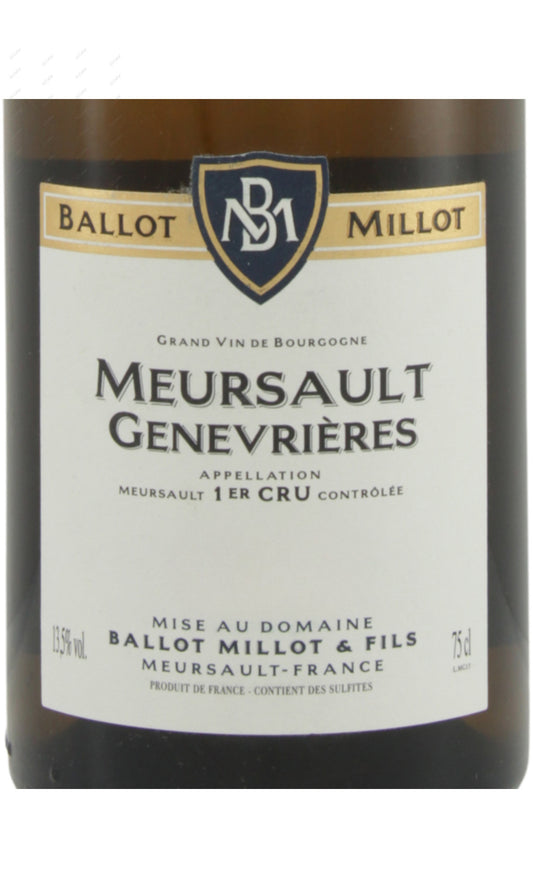Ballot Millot & Fils, Meursault Genevrieres, 1er Cru