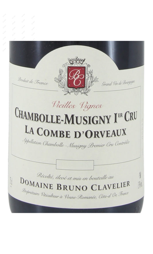 Bruno Clavelier, Chambolle Musigny, La Combe d'Orveaux, 1er Cru, VV