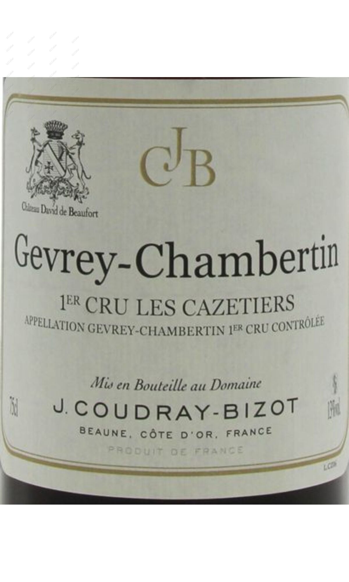 Chateau de Beaufort J. Coudray-Bizot, Gevrey-Chambertin, Les Cazetiers, 1er Cru