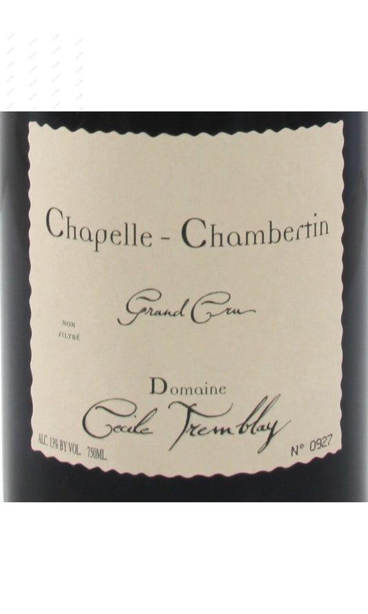 Cecile Tremblay, Chapelle Chambertin, Grand Cru