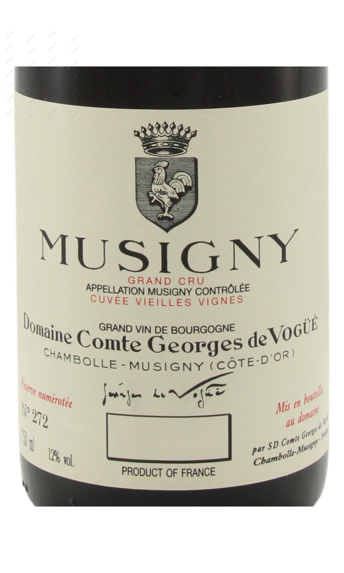 Comte Georges de Vogue, Musigny Grand Cru, Cuvee VV