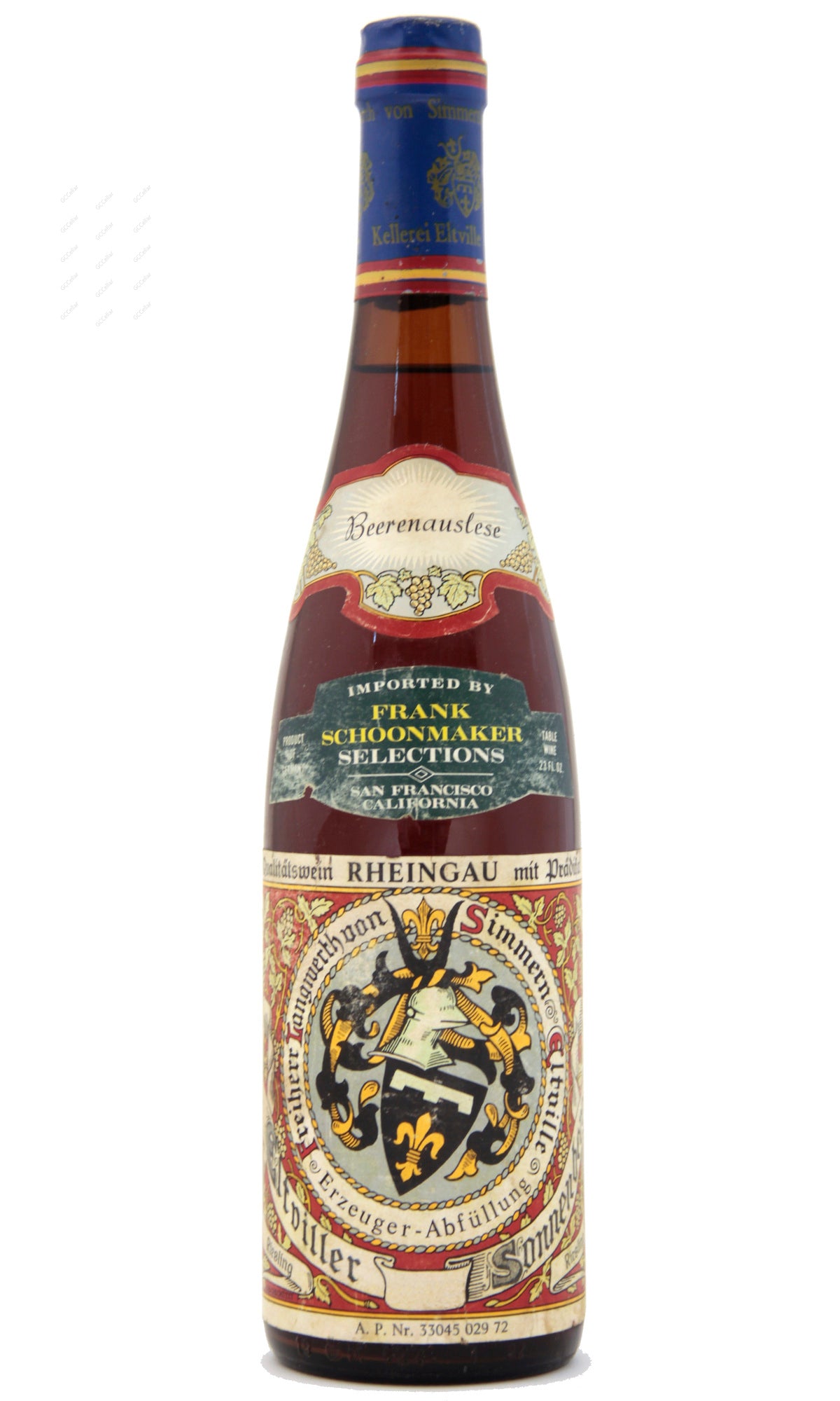 Freiherr Langwerth von Simmern, Eltviller Sonnenberg Riesling Beerenauslese