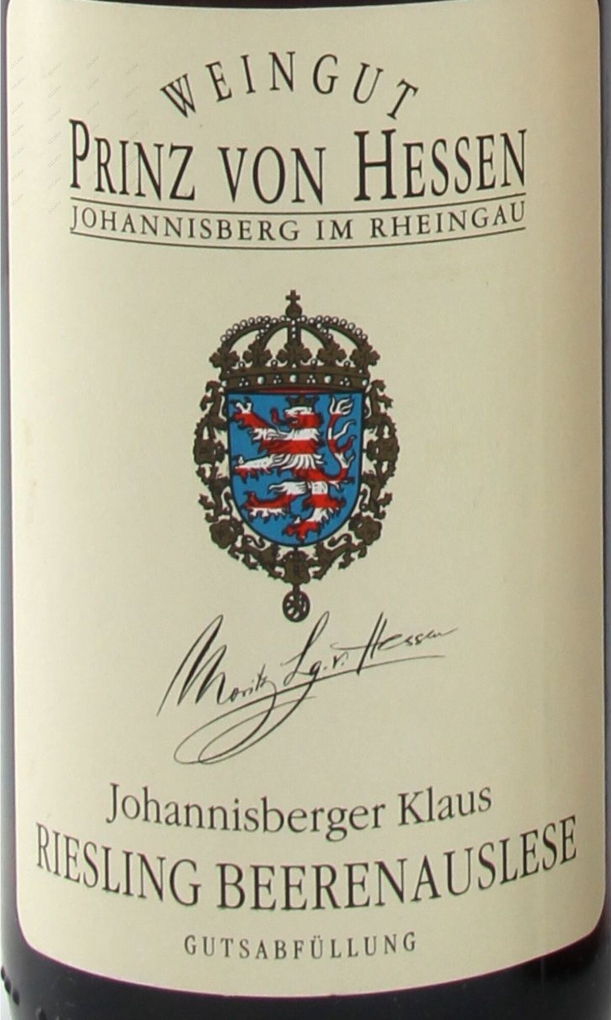 Prinz von Hessen, Johannisberger Klaus, Riesling, Beerenauslese