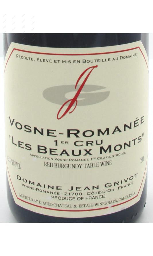 Jean Grivot, Vosne Romanee, Les Beaux Monts, 1er Cru