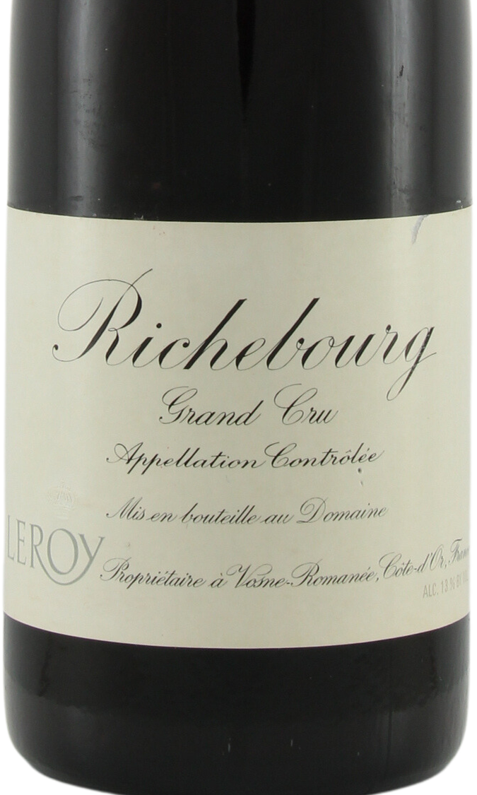 LRRBS-A1991*-R19083 Leroy, Richebourg, Grand Cru* 勒樺酒莊 李其堡特級園* 750ml