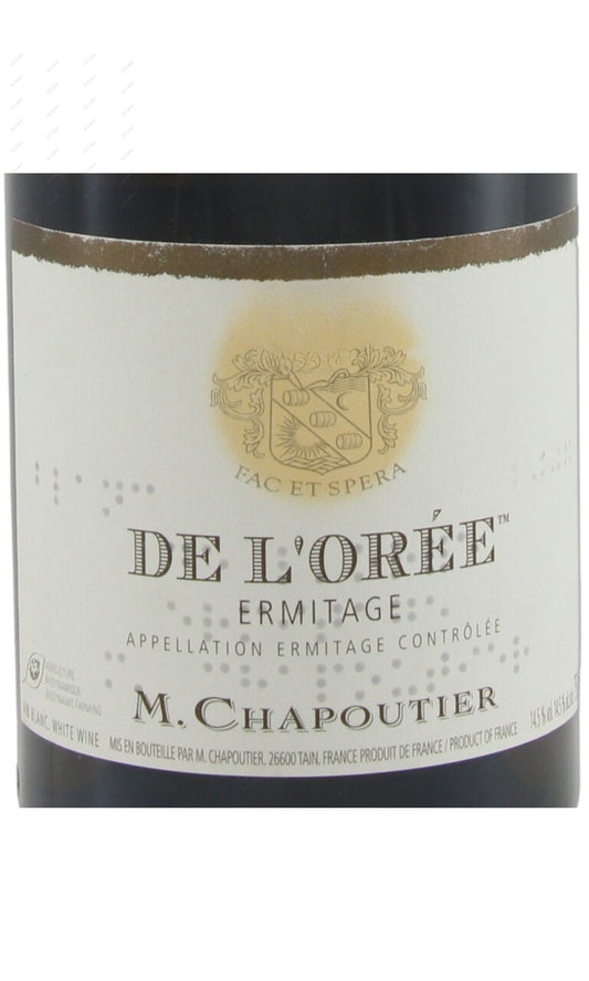 M. Chapoutier, Ermitage, de L'Oree, Blanc