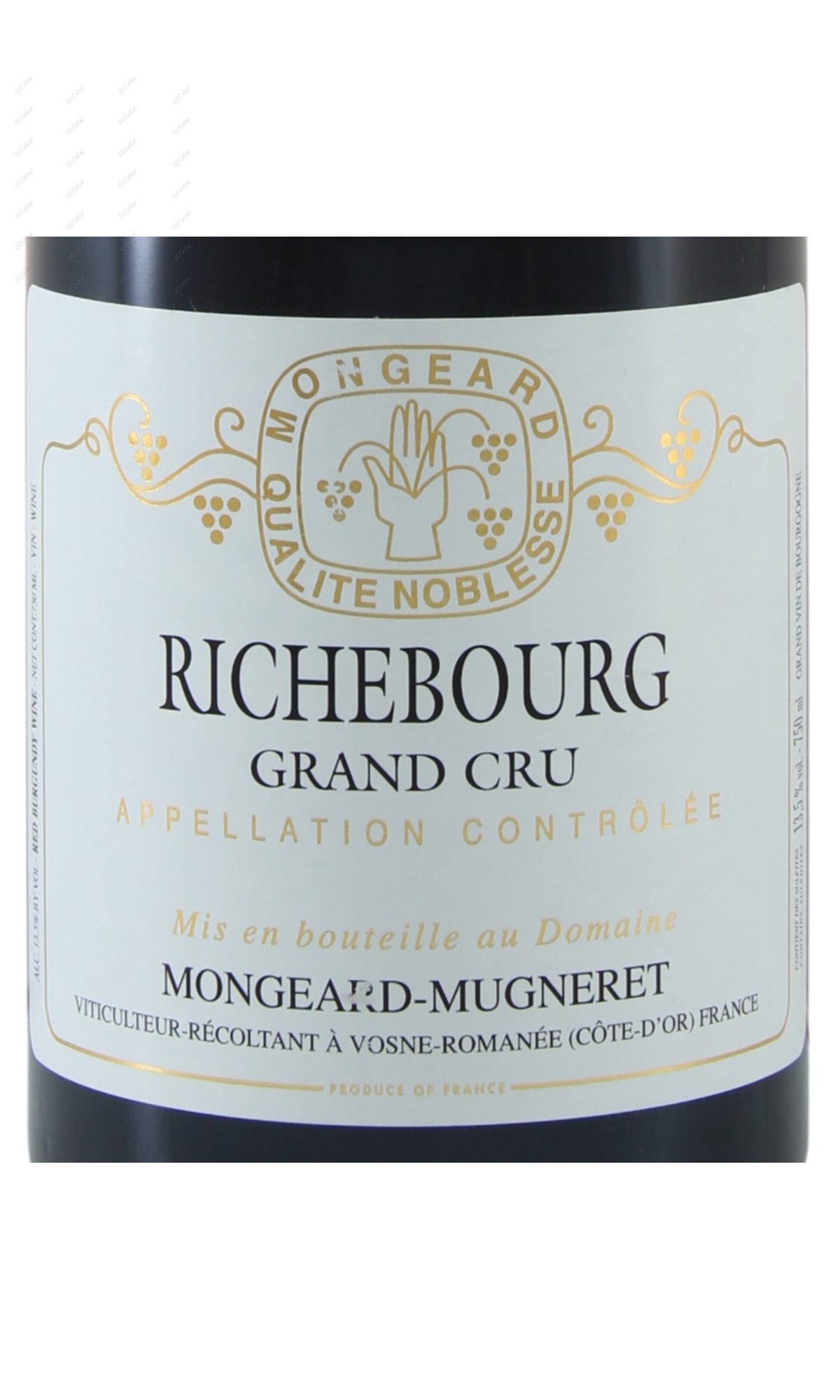 MGMRB-A2007 Mongeard-Mugneret, Richebourg Grand Cru 蒙佳慕尼略(奇夢)酒莊 李其堡特級園 750ml