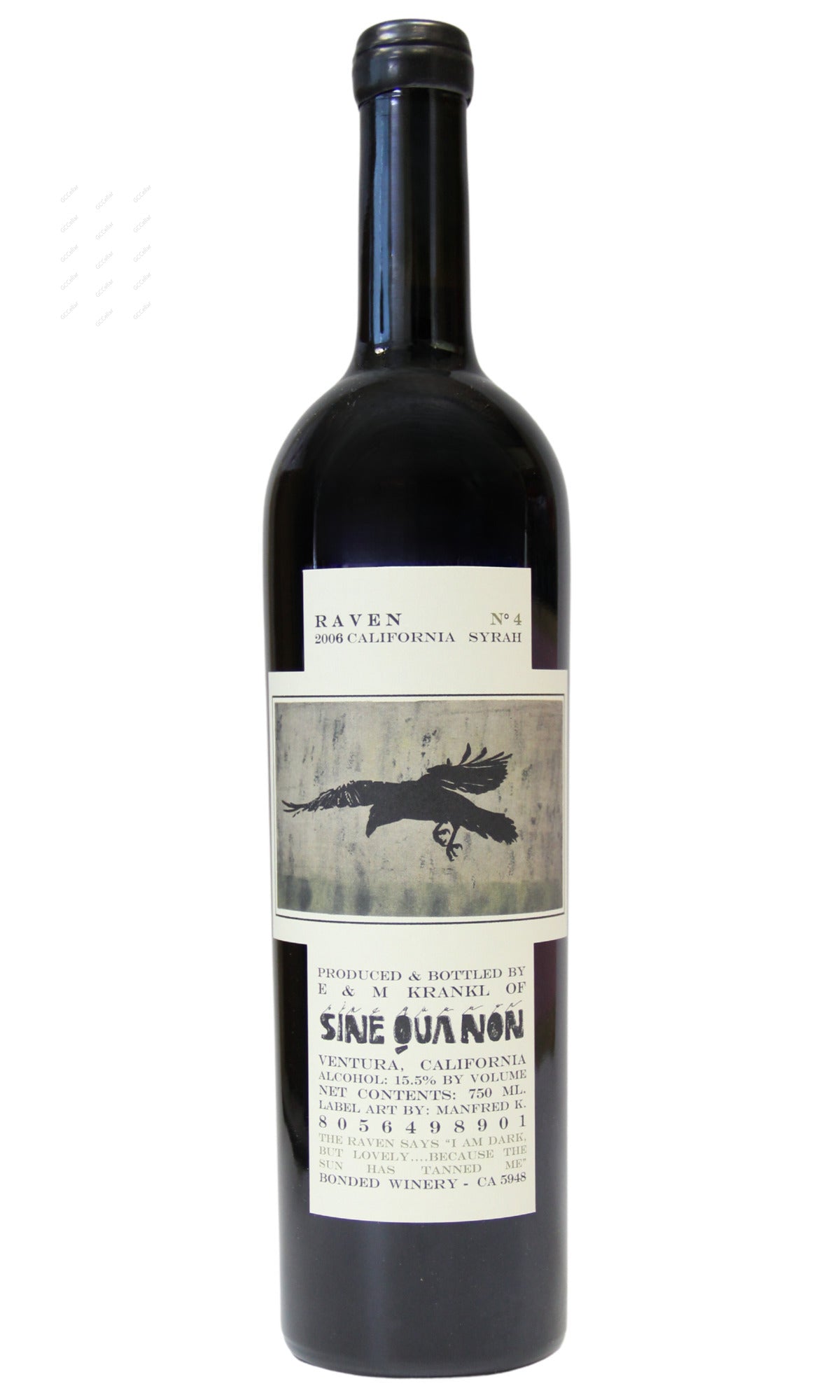 SQVDS-A2006 Sine Qua Non, Raven Series #4 Syrah 辛寬隆 渡鴉 #4 750ml