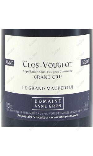 ANCMS-A2018 Anne Gros, Clos Vougeot, Grand Cru, Le Grand Maupertui 安歌酒莊 胡祖特級園  莫佩爾蒂 750ml
