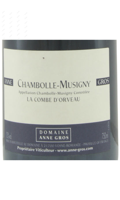 Anne Gros, Chambolle Musigny, La Combe d'Orveau