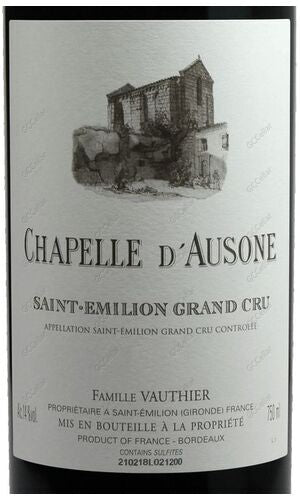 AUSNS-B2011 Chapelle d'Ausone 小奧松 750ml