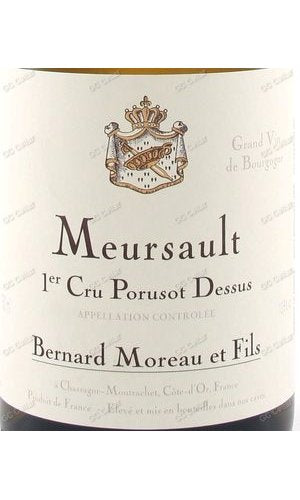 BAMPD-A2018-W Bernard Moreau, Meursault, Porusot Dessus, 1er Cru 伯納德莫羅酒莊 梅索 上普奈索 一級園 750ml