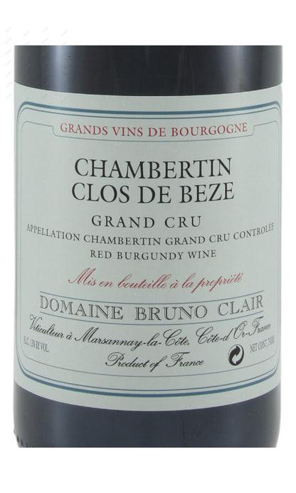 Bruno Clair, Chambertin, Clos de Beze, Grand Cru