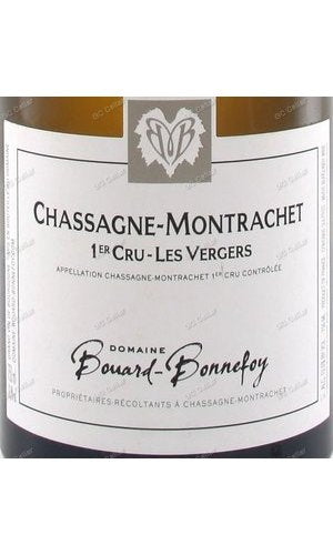 BDBVG-A2015-W Bouard Bonnefoy, Chassagne Montrachet, Les Vergers, 1er Cru 布德邦尼福伊酒莊 夏莎蒙哈榭 維傑 一級園 白酒 750ml