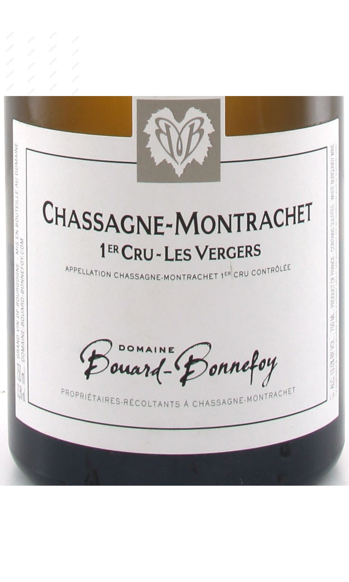 BDBVG-A2015-W Bouard Bonnefoy, Chassagne Montrachet, Les Vergers, 1er Cru 布德邦尼福伊酒莊 夏莎蒙哈榭 維傑 一級園 白酒 750ml