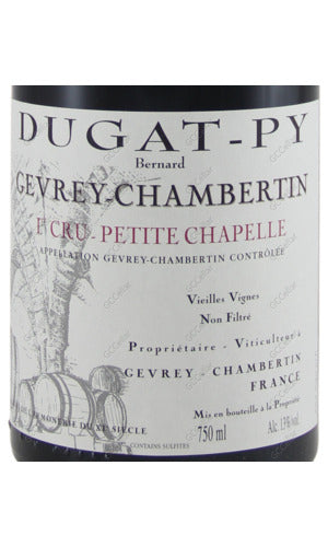 BDGPS-A2016 Bernard Dugat-Py, Gevrey Chambertin Petite Chapelle, 1er Cru, Vieilles Vignes 彼拉德杜加特派酒莊 哲維香貝丹 小教堂一級 園 老樹 750ml