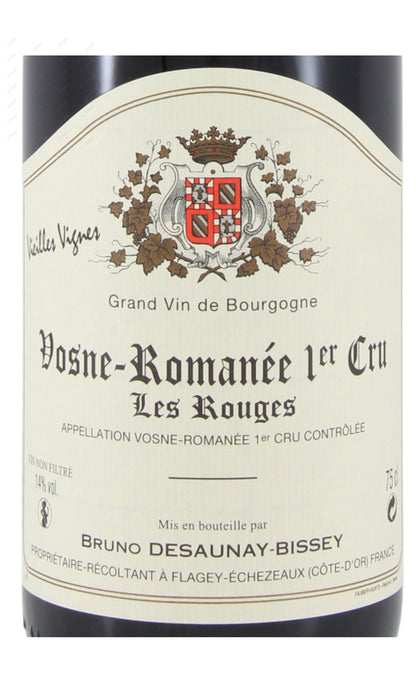 Bruno Desaunay Bissey, VosneRomanee Les Rouges, 1er Cru, VV