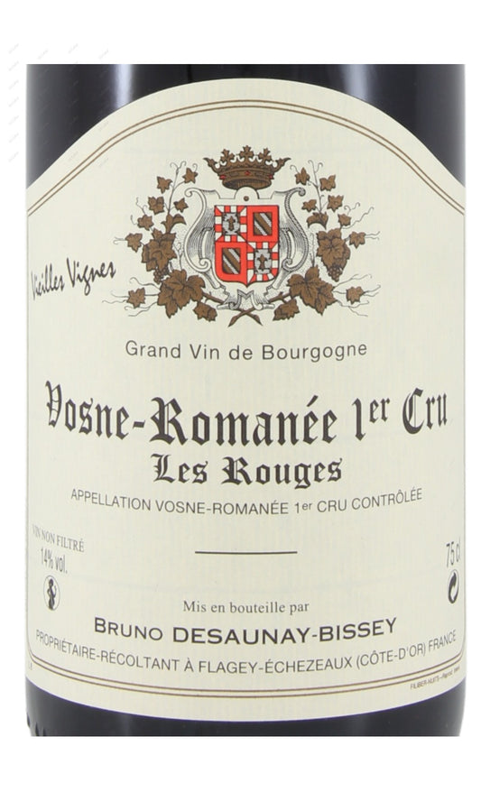 Bruno Desaunay Bissey, VosneRomanee Les Rouges, 1er Cru, VV