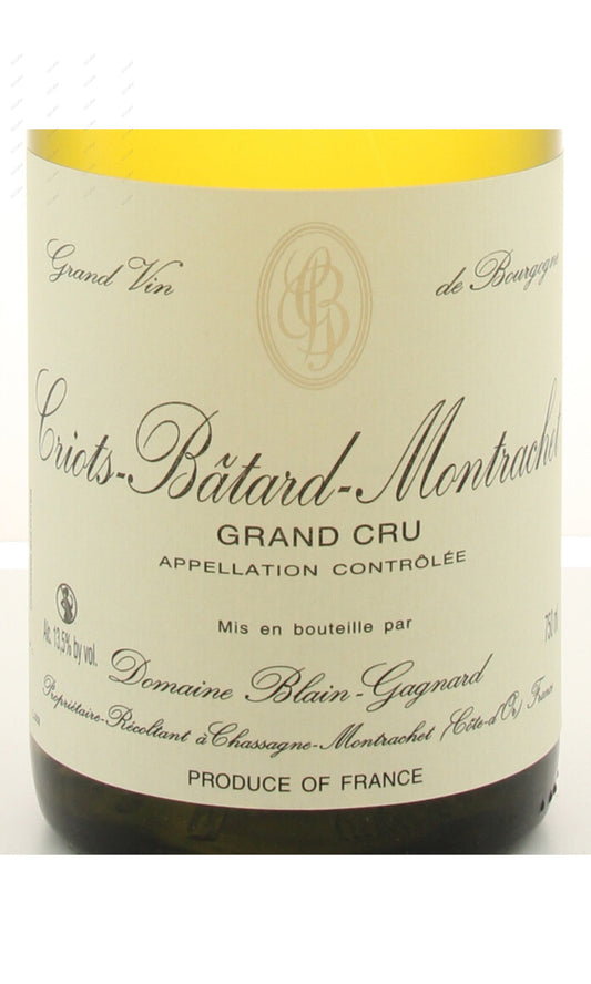 BGNCB-A2009-W Blain Gagnard, Criots Batard Montrachet, Grand Cru 布蘭佳亞酒莊 克利特巴塔蒙哈榭特級園 白酒 750ml