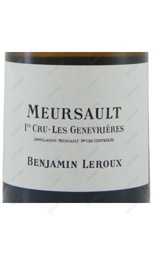 BJLGN-A2021-W Benjamin Leroux, Meursault, Les Genevrieres, 1er Cru 班傑明拉魯酒商 梅索 榭維耶一級園 白酒 750ml