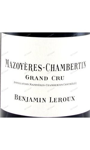 BJLMC-A2012 Benjamin Leroux, Mazoyeres Chambertin Grand Cru 班傑明拉魯酒商 馬卓耶香貝丹特級園 750ml