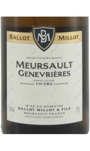 BTMMG-A2017-W Ballot Millot & Fils, Meursault Genevrieres, 1er Cru 巴羅米約酒莊 梅索榭維耶一級園 白酒 750ml