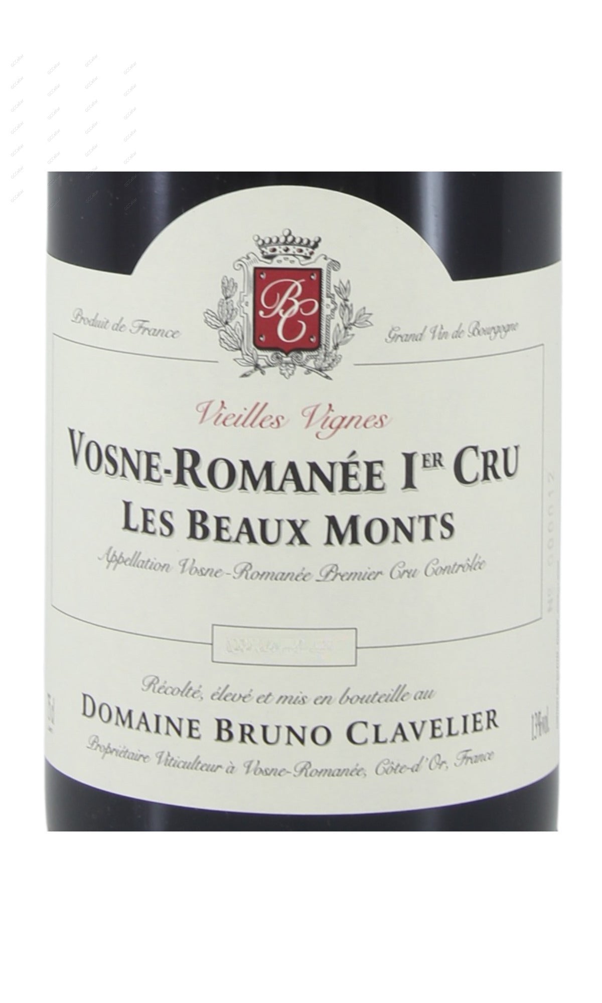Bruno Clavelier, Vosne Romanee, Les Beaux Monts, 1er Cru, VV