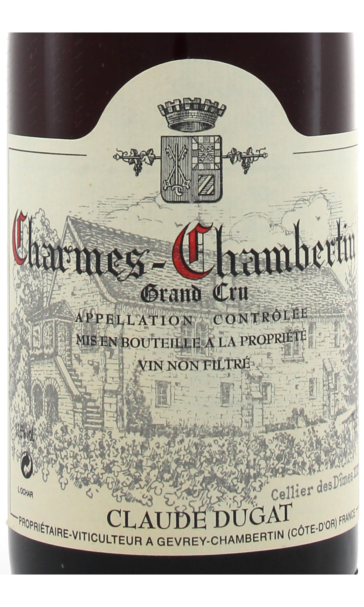 Claude Dugat, Charmes Chambertin Grand Cru, non filtre