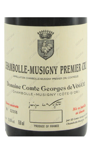 CVCMS-A1999 Comte Georges de Vogue, Chambolle Musigny, Premier Cru 和結伯爵 (黑雞) 酒莊 香多蜜思妮一級園 750ml