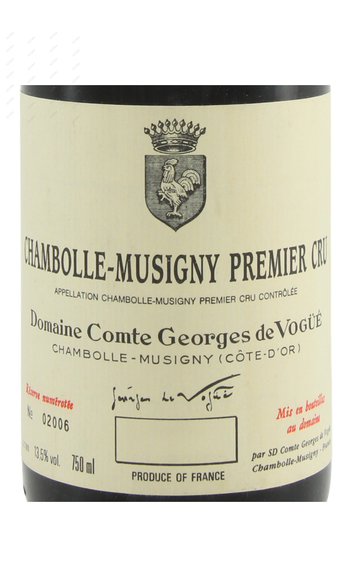 Comte Georges de Vogue, Chambolle Musigny, Premier Cru