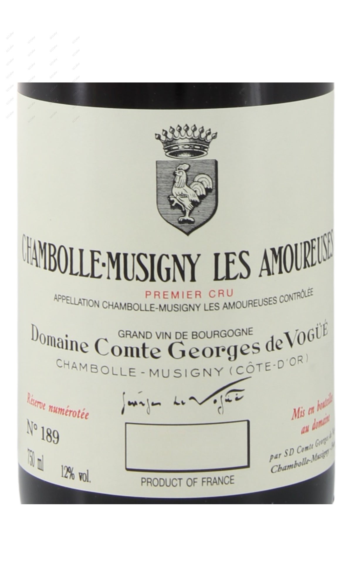 Comte Georges de Vogue, Chambolle Musigny, Les Amoureuses, 1er Cru