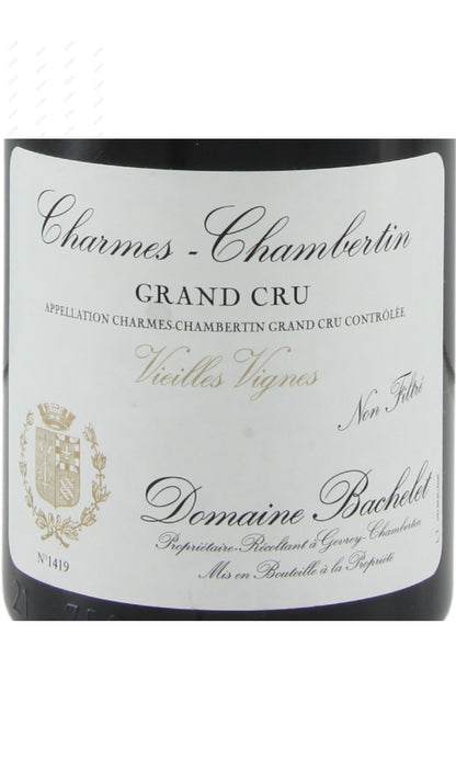 Bachelet, Charmes Chambertin, Grand Cru, VV Non-Filtre