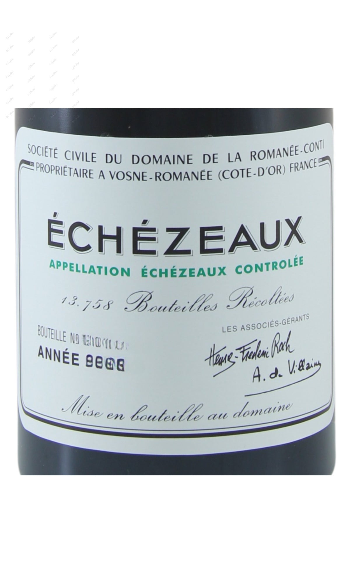 DRCES-A2004 DRC, Echezeaux Grand Cru DRC 依瑟索特級園 750ml