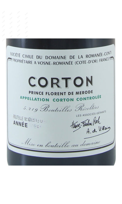 [Pre] DRCTS-A2018 DRC Corton Grand Cru DRC 高登特級園 750ml