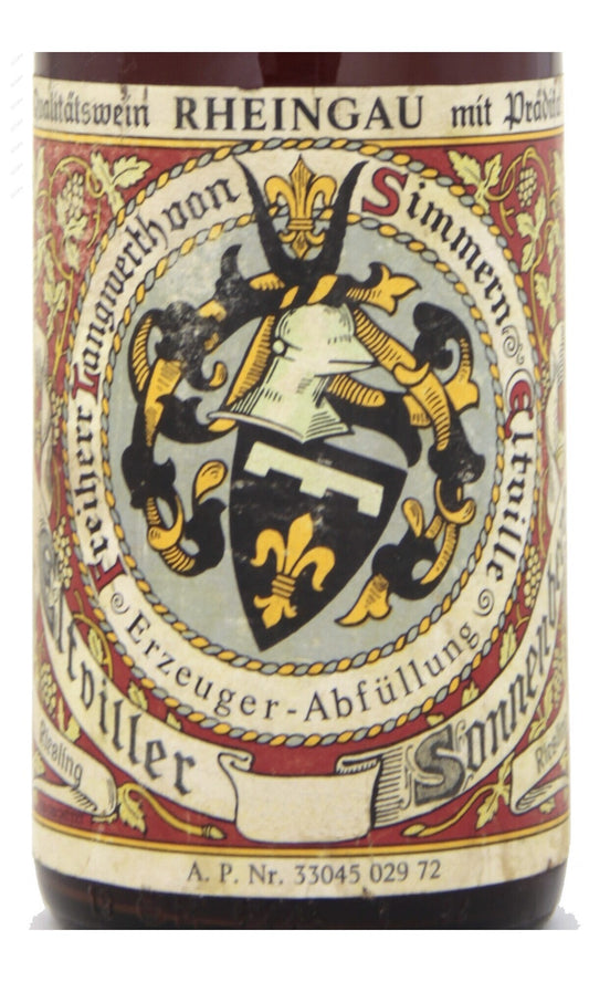 FLESS-A1971-S Freiherr Langwerth von Simmern, Eltviller Sonnenberg Riesling Beerenauslese 朗格思男爵酒莊 埃爾特維爾索南伯格 雷司令 BA 750ml