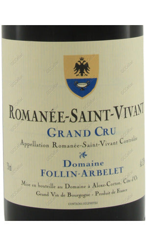 FLSTS-A2017 Follin Arbelet, Romanee St Vivant, Grand Cru 富倫亞布蕾酒莊 羅曼尼聖維望特級園 750ml