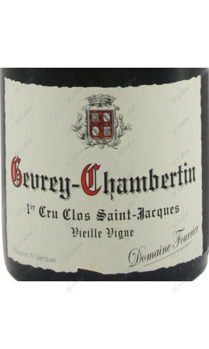 FRGCS-A2017 Fourrier, Gevrey Chambertin, Clos St Jacques, 1er Cru VV 芙麗耶酒莊 哲維香貝丹 聖雅一級園 老樹 750ml