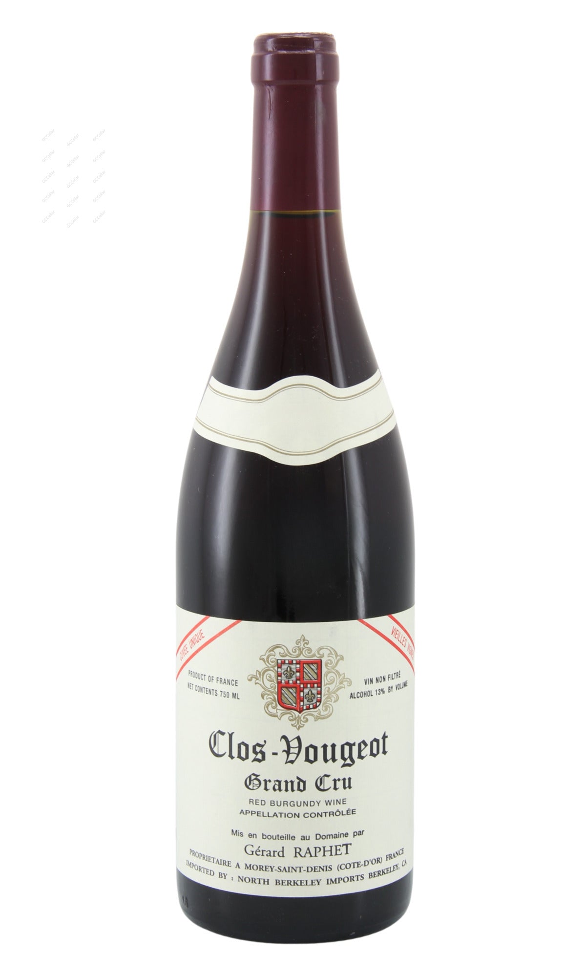 Gerard Raphet, Clos Vougeot, Grand Cru, Cuvee unique