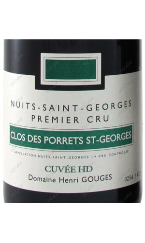 HGSPG-A2018 Henri Gouges, NSG, Clos des Porrets St-Georges, 1er Cru, Cuvee HD 亨利古基酒莊 夜聖喬治 波赫聖喬治 一級園 忘年佳釀 750ml