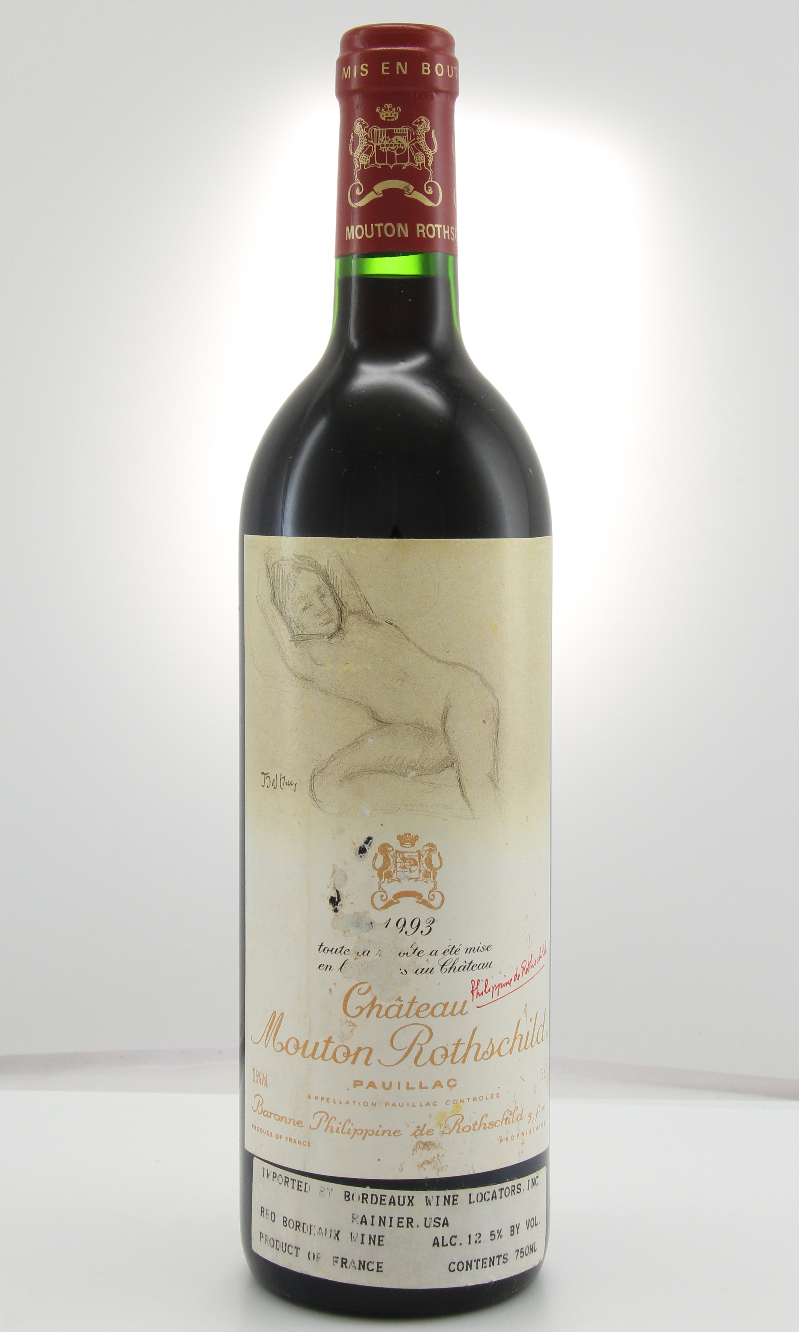 MOTNS-A1993-R23076 Chateau Mouton Rothschild 1993+＊b 武當1993+