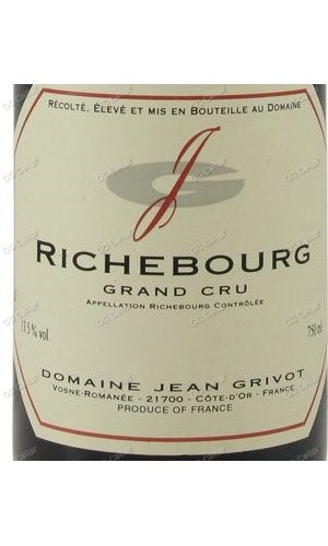 JGRBS-A2000 Jean Grivot, Richebourg Grand Cru 辛康格里沃酒莊 李其堡特級園 750ml