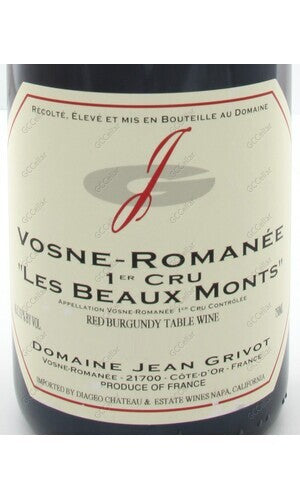 JGVVM-A2008 Jean Grivot, Vosne Romanee, Les Beaux Monts, 1er Cru 辛康格里沃酒莊 維森羅曼尼 秀峰一級園 750ml