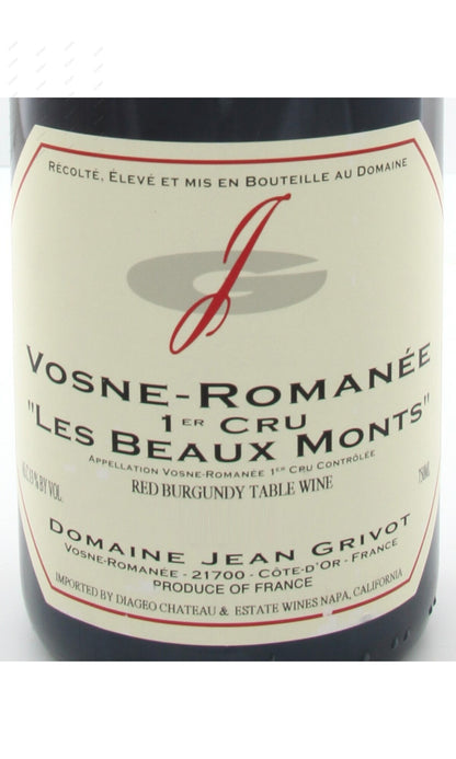 Jean Grivot, Vosne Romanee, Les Beaux Monts, 1er Cru