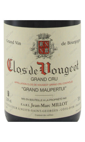 JMMGM-A2009 Jean Marc Millot, Clos de Vougeot, Grand Cru, Grand Maupertui 馬克米勒酒莊 胡祖特級園  莫佩爾蒂 750ml