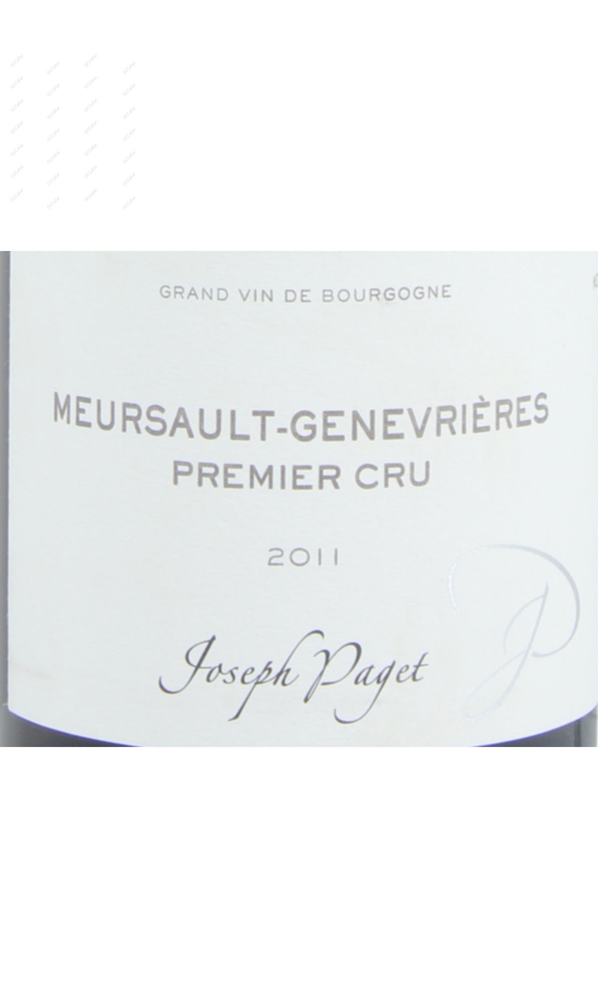 Joseph Paget,Meursault Genevrieres, 1er Cru